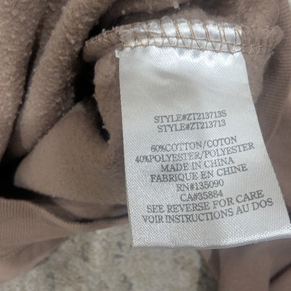 Z Supply Taupe Cropped Pullover - Picture 3 of 4